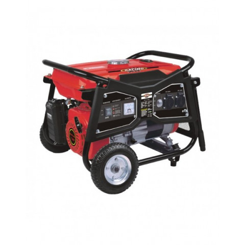 Racing groupe électrogène de chantier essence 3000w + kit de roues  - rac3100r