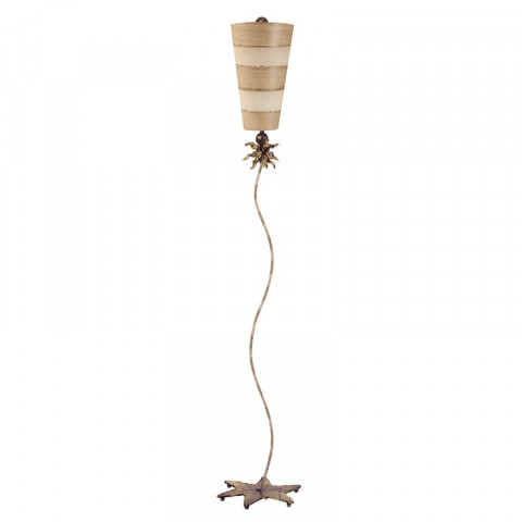 Lampadaire anemone, taupe et crème