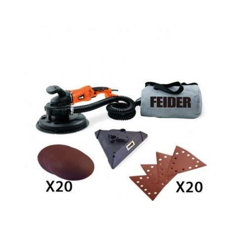 Feider ponceuse double plateau 1200w + 40 abrasifs offerts fp1200p-ab