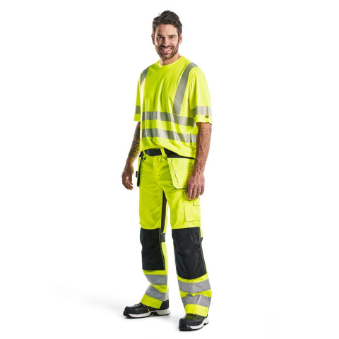 Pantalon aéré haute-visibilité +stretch avec poches flottantes 15651811 - Couleur et taille au choix