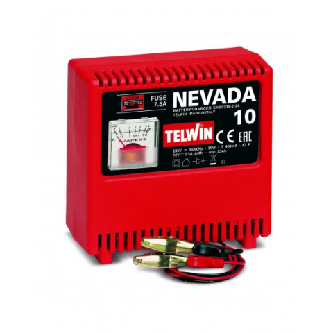 Telwin chargeur de batteries pour accumulateurs au plomb 12v nevada 10