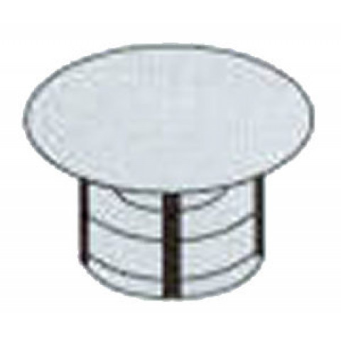 Chapeau + finition ouverte inox pour conduit I-CUBE DPZ - Diamètre int. : 180