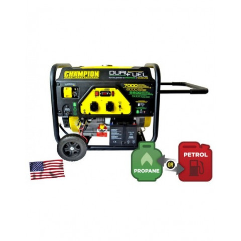 Champion usa groupe electrogène essence/gaz 7000w démarrage élec cpg7500e2-df-eu