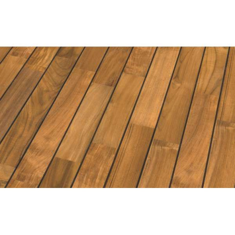parquet massif pont de bateau avec joint de pu integre teck indonesien ines 9 x 30 120 cm distriartisan