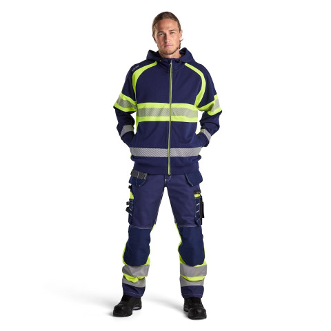 Pantalon stretch haute-visibilité coton avec poches flottantes 17941370 - Couleur et taille au choix