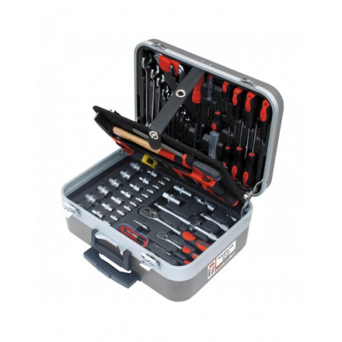 Holzmann mallette de 132 outils wzk132crv