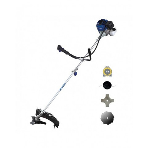 Débroussailleuse thermique 40cc + harnais, bobine de fil, lames 3, 4 et 8 dents - hdt42-ac