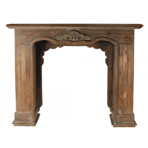 Encadrement de cheminée décoratif en bois