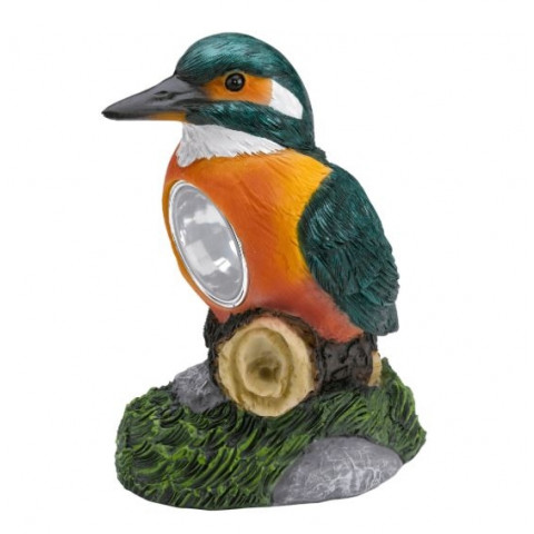 Oiseau solaire 1 led 13x9cm