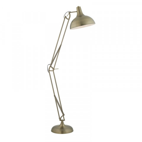 Lampadaire 1 ampoule goliath, en laiton antique