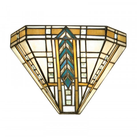 Applique lloyd, verre et métal