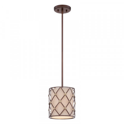 Suspension brown lattice, cuivre, 1 ampoule