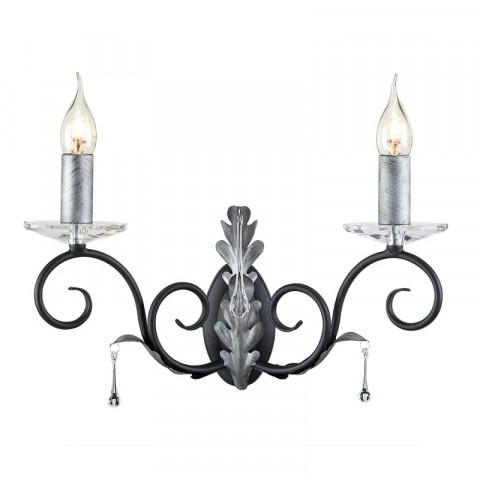 Applique amarilli, noir / argent, 2 ampoules