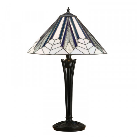 Lampe 2 ampoules astoria, verre et métal