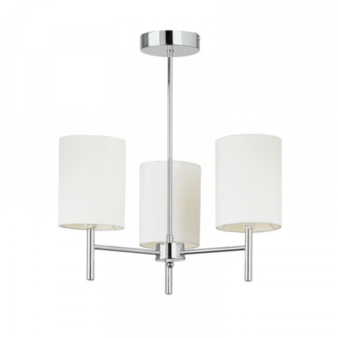 Plafonnier brio, chrome, 3 ampoules