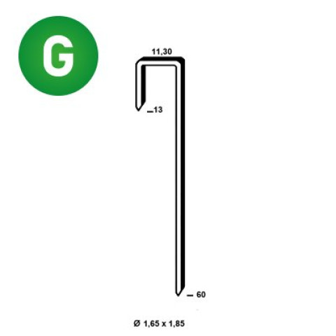 Agrafes crochets Q-60/13 - Boite de 6000 pièces - 20Q-6013