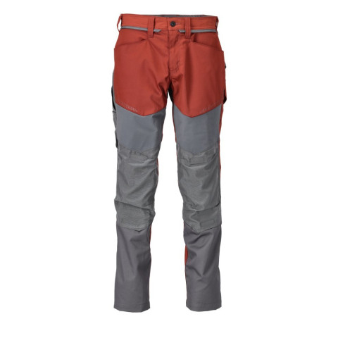 Pantalon de travail avec poches genouillères MASCOT Customized - 22479-230-Rouge-76-46