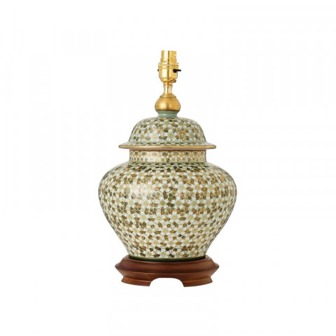 Lampe daisies, porcelaine de kutani (sans abat-jour)