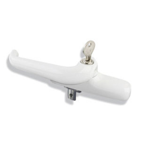 Crémone à clé nefer pour châssis italienne fapim - gauche blanc 9010 - 0771as-32