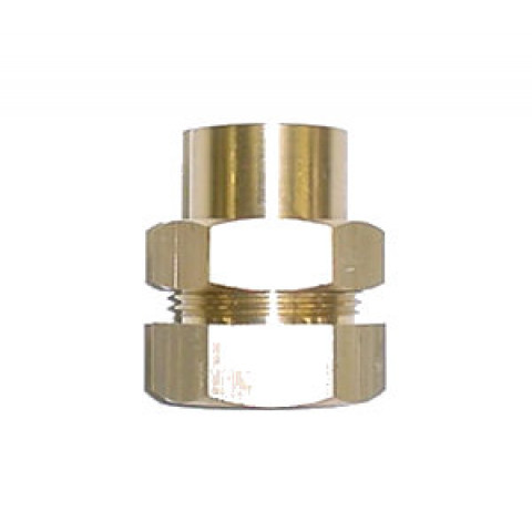 Raccord Union Fer / Cuivre - Femelle / Femelle (L340 G-cu) - Diamètres 20/27 - 18 mm