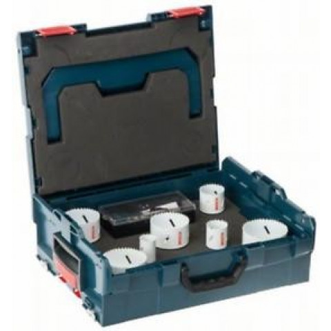 Coffret assortiment BOSCH 7 Scies trépans + 4 Mèches - Pour tout matériaux - 2608580B42