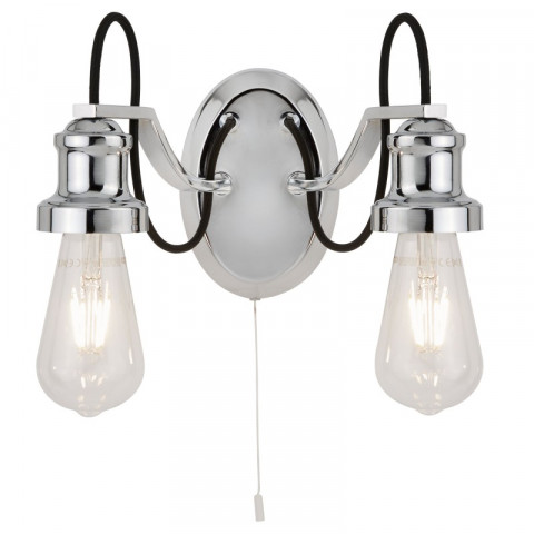 Applique olivia, chrome, 2 ampoules