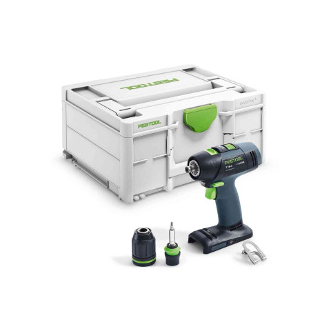Perceuse visseuse sans fil T 18+3-Basic - FESTOOL - Sans batterie ni chargeur - Systainer - 576448