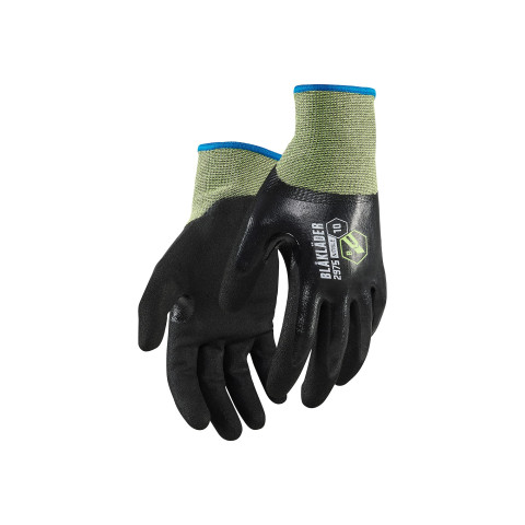 Gants de travail enduits de nitrile oléofuges résistants à la coupure niveau B 29751476 - Pack de 6 paires - Taille au choix