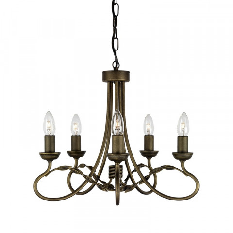 Suspension olivia, noir / or, 5 ampoules