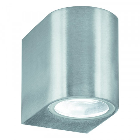 Applique 7 cm 1 ampoule outdoor & porch, en fonte d'aluminium grise et verre