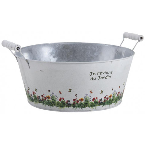 Jardinière bassine je reviens du jardin