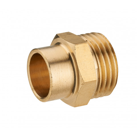 Manchon laiton à visser mâle M1/2' (15x21) NOYON & THIEBAULT - à souder - Ø 12 mm - 1121-1512L1