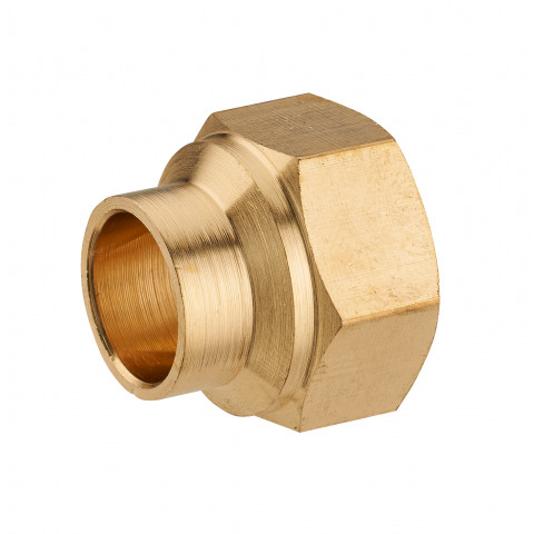 Manchon laiton à visser femelle F1/2' (15x21) NOYON & THIEBAULT - à souder - Ø 12 mm - 1122-1512L1