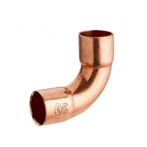 Courbe cuivre à souder 90° grand rayon double femelle égal NOYON & THIEBAULT - Ø 18 mm - 942-18L1