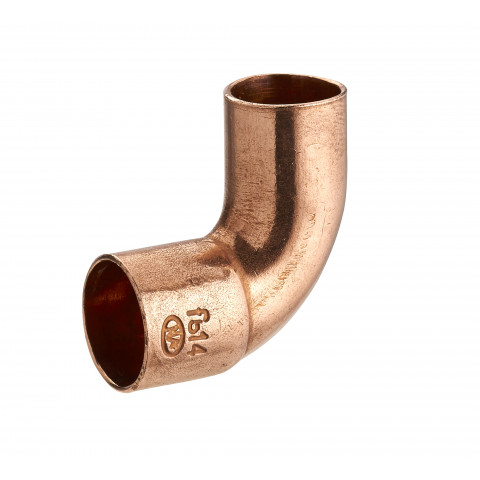 Coude cuivre à souder 90° petit rayon mâle femelle égal NOYON & THIEBAULT - Ø 14 mm - 941-14L1