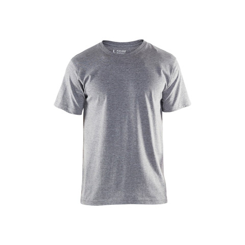 T-shirt uni Gris-Chiné 35251043 - Taille au choix