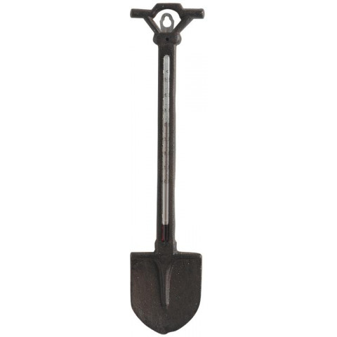 Thermomètre ancien pelle en fonte