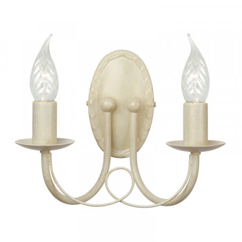 Applique minster, ivoire / or, 2 ampoules