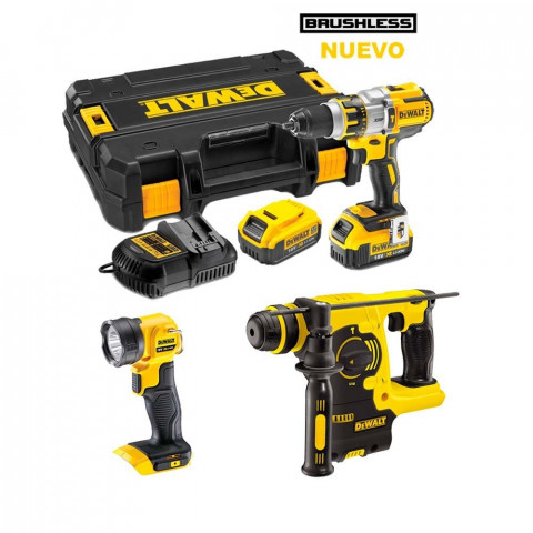 Kit CPROF137 + DCL040 marteau perforateur + perceuse visseuse percussion + accessoires DeWalt