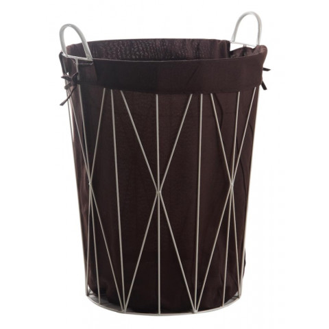 Panier à linge en métal et coton