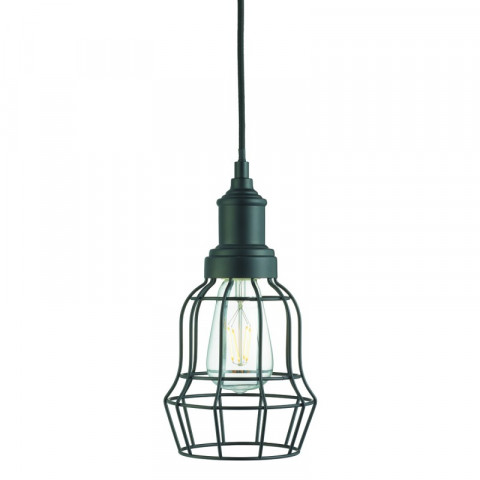 Suspension 1 ampoule bell cage, noir
