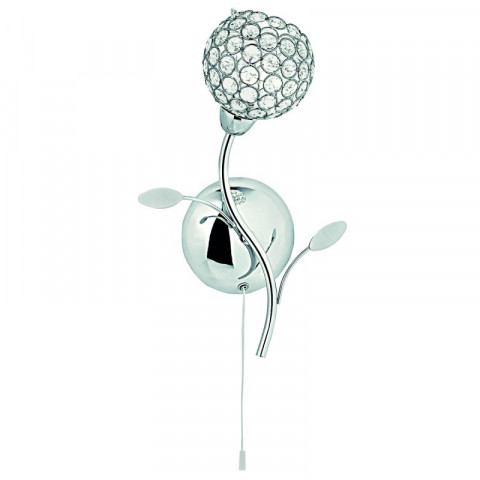 Applique bellis ii, en chrome et verre