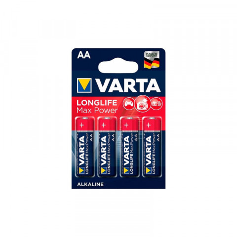 4 piles longlife varta aa max power alcaline