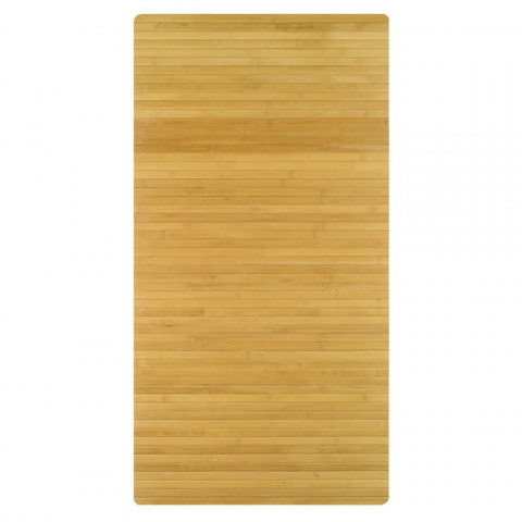 Tapis de bain bambus 60x115 cm marron