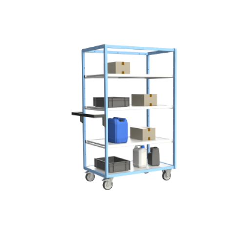 Servante multi-niveaux avec 3 étagères plateau bois 250 kg - Dimensions au choix