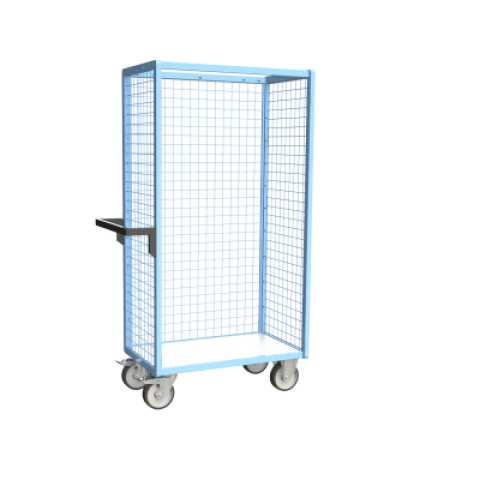 Servante grillagée 3 côtés plateau bois 850 x 500 mm 500 kg - 880725212