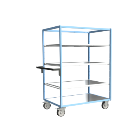 Servante multi-niveaux avec 3 étagères plateau tôle galva 1200 x 800 mm 500 kg - 880725264