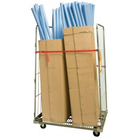 Roll acier zingué, 2 ridelles avec sangle, 1140 x 760 mm, 400 kg