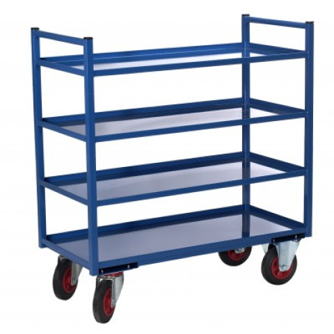 Servante multi-niveaux à 4 plateaux tôle 935 x 435 mm 400 kg - 880000558