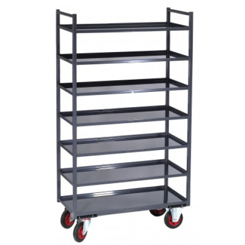 Servante multi-niveaux à 7 plateaux tôle 935 x 435 mm 400 kg - 880000564